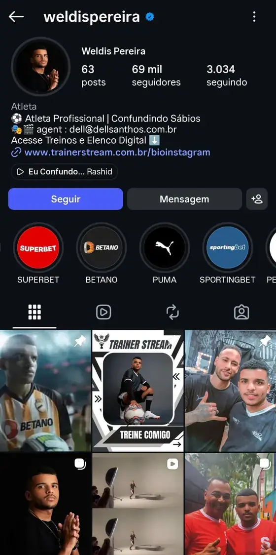 Official profile @weldispereira on Instagram